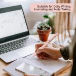 FIOVER 5pcs Quick Dry Black Gel Pens