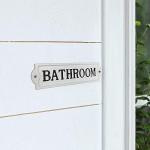 Cast Iron Bathroom Sign - Fun Washroom Decor