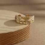 Vintage Gold Venus Half Face Adjustable Ring