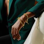 Dainty Gold Plated Layering Bracelets for Women