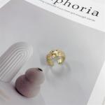 Vintage Gold Venus Half Face Adjustable Ring