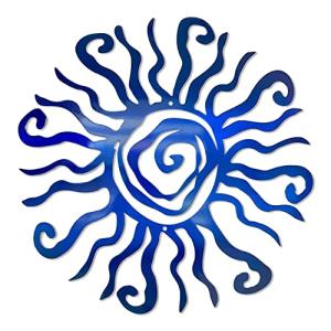 Wacky Sun Metal Wall Art for Home & Garden