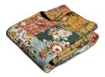 Antique Chic Patchwork Throw Blanket, 50" x 60