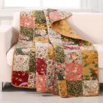 Antique Chic Patchwork Throw Blanket, 50" x 60