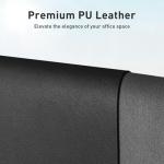 Aothia Non-Slip Leather Desk Pad and Mouse Mat