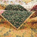 Antique Chic Patchwork Throw Blanket, 50" x 60