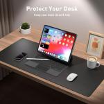 Aothia Non-Slip Leather Desk Pad and Mouse Mat