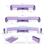 Gianotter Dual Monitor Stand with Drawer and Holders