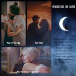 Moon Cat Pendant Necklace with Gold Accents