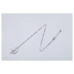 Moon Cat Pendant Necklace with Gold Accents