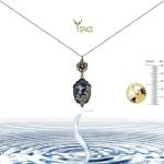 Lucky Clover Necklace with Heart Charms for Friends