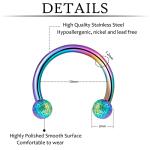 80 Pcs Septum Rings Horseshoe Nose Hoops