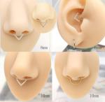 Teardrop Septum Ring in Gold 16G 8mm