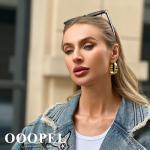 Thick Gold Hoop Earrings for Women 10mm