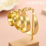 Thick Gold Hoop Earrings for Women 10mm