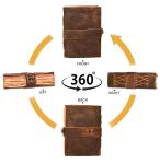 Vintage Leather Bound Journal with Lock Closure