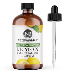 Pure Lemon Essential Oil with Glass Dropper
