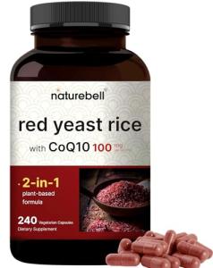 Red Yeast Rice 2,400mg with CoQ10, 240 Capsules