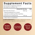 Red Yeast Rice 2,400mg with CoQ10, 240 Capsules