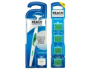 REACH Snap-On Flosser & Mint Refill Heads