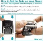 MaxMark 2000 Red Self-Inking Date Stamp
