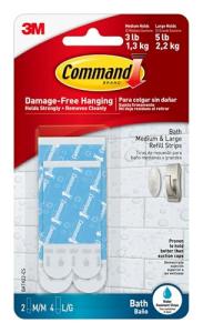 Command Bath Water Resistant Strips, 1 Pack