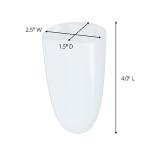 Clear Razor Holder with Damage-Free Command Strip