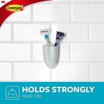 Clear Razor Holder with Damage-Free Command Strip
