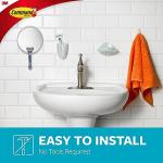 Clear Razor Holder with Damage-Free Command Strip