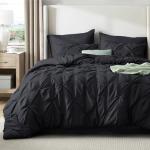 Black Queen Comforter Set - 7 Pieces, Soft Touch