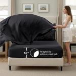 Black Queen Comforter Set - 7 Pieces, Soft Touch