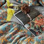 Vintage Garden Flower Duvet Cover Set, Queen Size