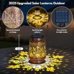 Solar Lantern Hummingbird Outdoor Decor for Gardens