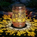 Solar Lantern Hummingbird Outdoor Decor for Gardens
