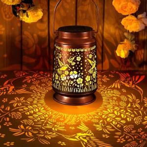 Metal Solar Lanterns for Garden and Patio Decor