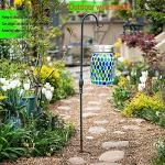 Solar Mosaic Hanging Lanterns for Outdoor Decor