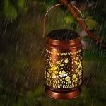 Metal Solar Lanterns for Garden and Patio Decor