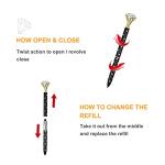 7PCS Sparkly Diamond Ballpoint Pen Set for Her