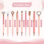 Light Pink Crystal Diamond Ballpoint Pens Set