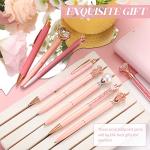 Light Pink Crystal Diamond Ballpoint Pens Set