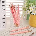 Light Pink Crystal Diamond Ballpoint Pens Set