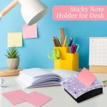 Rhinestone Sticky Note Holder for Desk, Purple