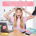 Rhinestone Sticky Note Holder for Desk, Purple