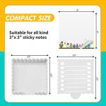 Cute Sticky Notes Holder with Wavy Design