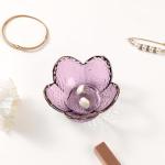 Purple Flower Jewelry Dish - Cute Vanity Organizer