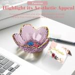 Purple Flower Jewelry Dish - Cute Vanity Organizer