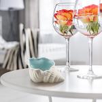 Aqua Conch-Shaped Ceramic Jewelry Tray