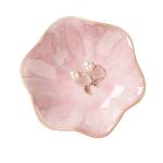 Pink Leaf Jewelry Dish and Trinket Tray