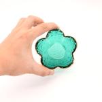 Green Flower Glass Ring and Jewelry Tray