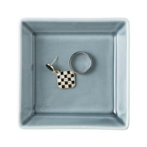 Blue Ceramic Jewelry Dish for Rings & Trinkets